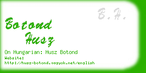 botond husz business card